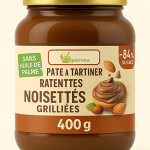 Pâte à tartiner aux noisettes grillées et cacao