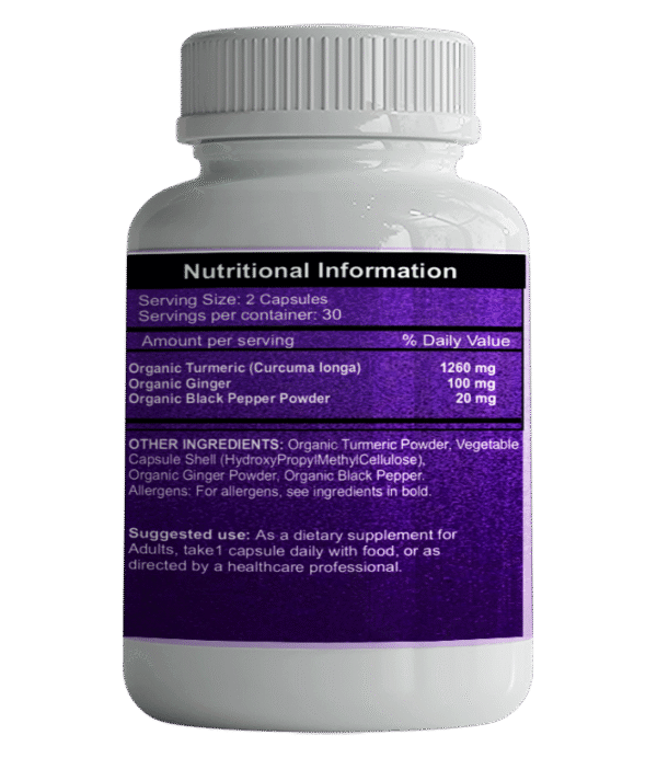 Turmeric Force 60 capsules - Image 2
