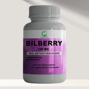 Myrtille Sauvage (Bilberry)  160 mg, 120 capsules