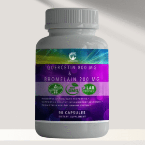 Quercétine 800 mg & Bromélaïne 200 mg, 90 capsules
