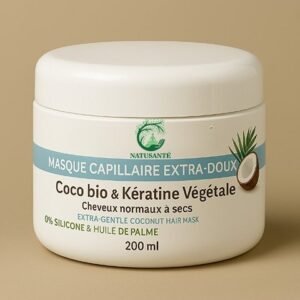 Masque Capillaire Extra-Doux Coco Bio & Kératine Végétale