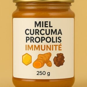 Miel curcuma propolis immunité