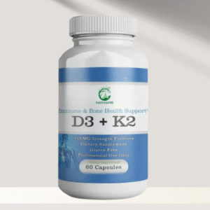 Vitamines D3 + K2.  5000 UI, 60 capsules
