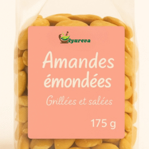 Amandes entières grillées salées