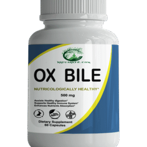 Bile de bœuf (Ox Bile) 500 mg, 60 capsules