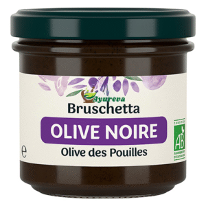 Bruschetta olives noires bio