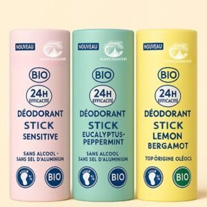 Déodorant Stick BIO (Sensitive, Eucalyptus-Peppermint, Lemon Bergamot)