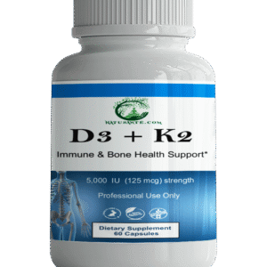 Vitamines D3 + K2.  5000 UI, 60 capsules
