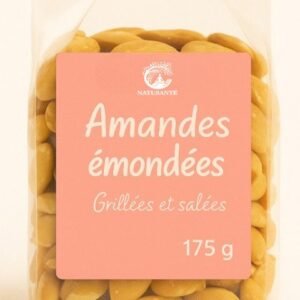 Amandes entières grillées salées