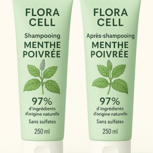 FLORA CELL Shampooing & Après-shampooing Menthe Poivrée