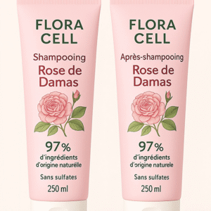 FLORA CELL Shampooing & Après-shampooing Rose de Damas