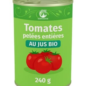 Tomates entières pelées au jus bio format classique