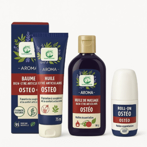 Aroma Pack Ostéo - Baume, Huile, Huile de Massage, Roll-On
