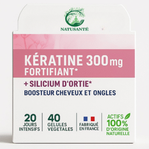 Kératine 300 mg Fortifiant + Silicium d'Ortie
